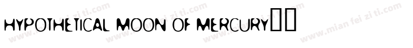 Hypothetical moon of Mercury字体转换